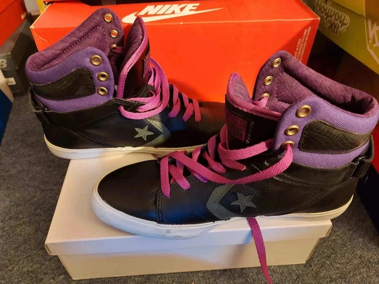 Converse couro tamanho 39 alta – photo 10